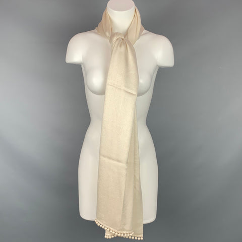 BAJRA Cream Cashmere / Silk Scarf