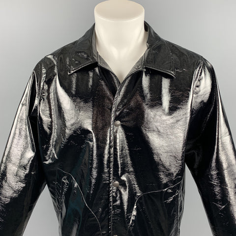 NEEDLES Size S Black Polyester Snap Button Oversized Jacket