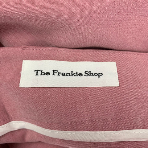 THE FRANKIE SHOP Size XS Pink Tencel Blend Pleated High Waisted Dress Pants