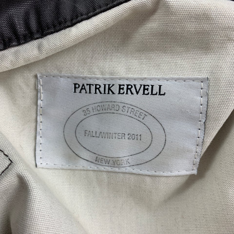 PATRIK ERVELL FW11 Size S Brown Coated Canvas Jumpsuit