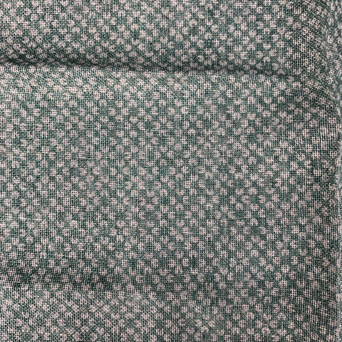 BRUNELLO CUCINELLI Pañuelo de bolsillo abstracto de lino/algodón verde y crema