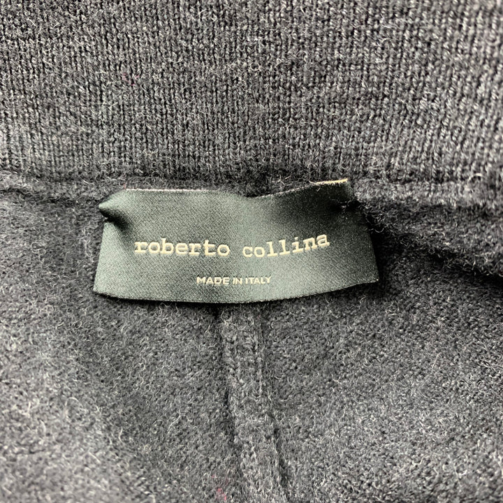 ROBERTO COLLINA Size 32 Charcoal Merino Wool Sweatpants