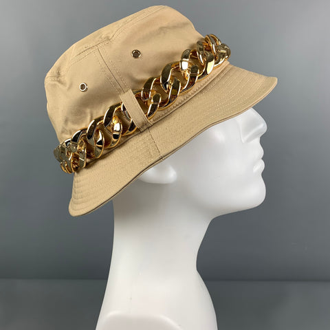 MICHAEL by MICHAEL KORS Size One Size Beige Gold Canvas Hat