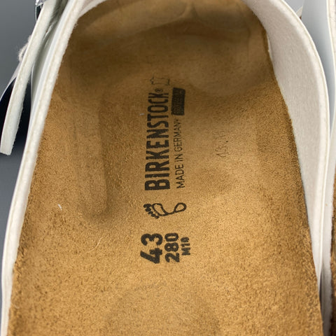 BIRKENSTOCK Size 10 White Tan Cork Sandals