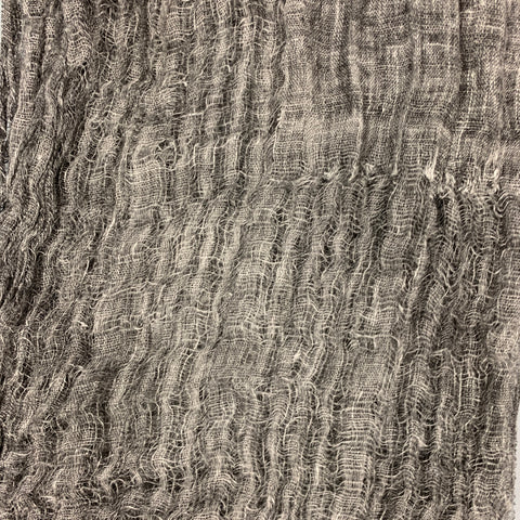 FALIERO SARTI for L'ECLAIREUS Grey Textured Knit Scarf