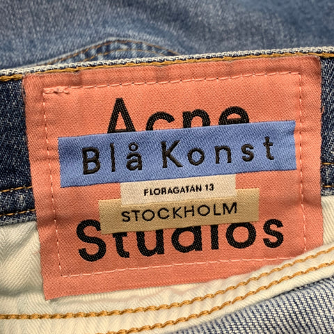 ACNE STUDIOS Size 29 Blue Cotton Elastane Jeans