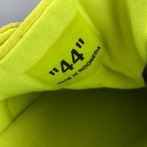 OFF-WHITE Size 11 Neon Yellow Canvas Low Vulcanized Fluo Yellow Sneakers