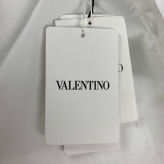 VALENTINO Size M White Cotton Button Up Oversized Shirt