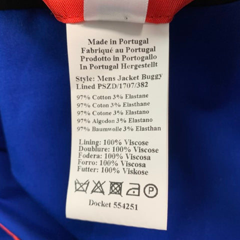 PS by PAUL SMITH Size 44 Royal Blue Solid Cotton Elastane Sport Coat