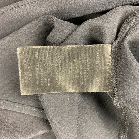 BURBERRY PRORSUM Size 10 Black Cotton / Nylon Dress Top