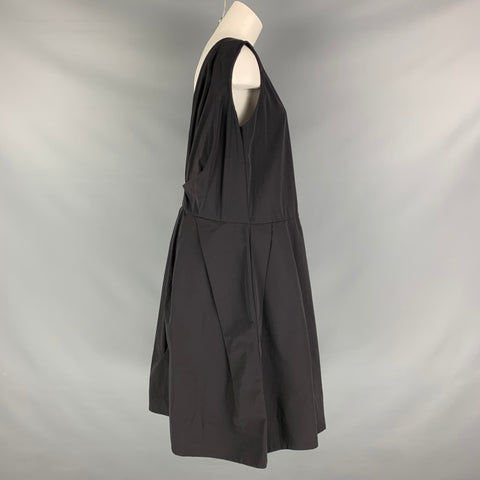 MARNI Size 6 Black Cotton Nylon Sleeveless Dress