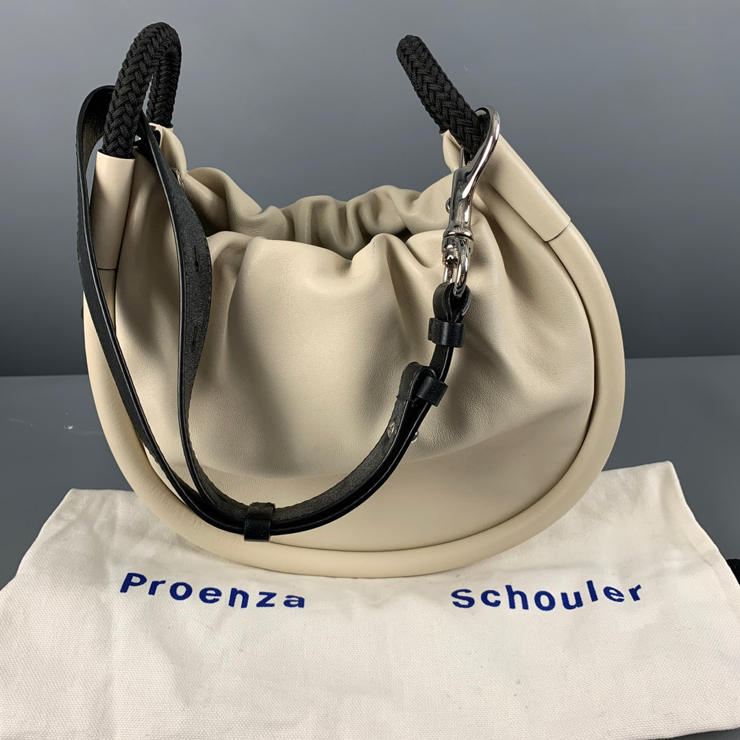 PROENZA SCHOULER Beige Black Leather Handbag