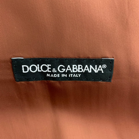 DOLCE & GABBANA Size 46 Brown Wool Buttoned Vest