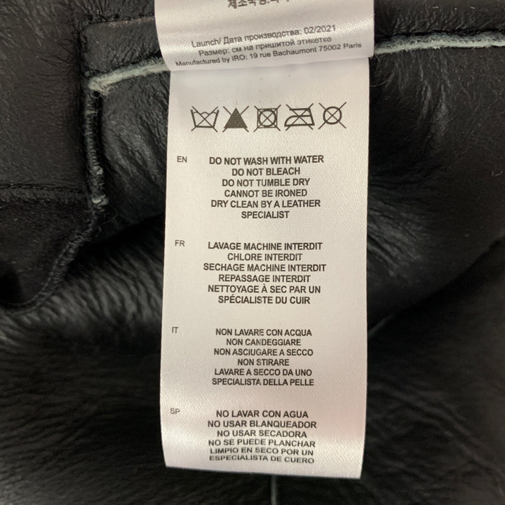 IRO Size L Grey Black Shearling Oversized Jacket