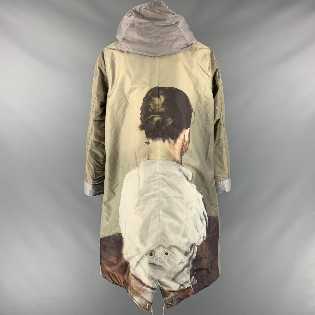 UNDERCOVER Size M Green Polyamide Hooded Coat