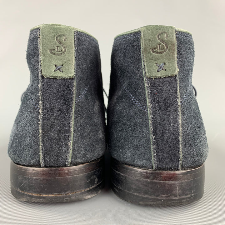 OLIVER SWEENEY Size 11 Charcoal Suede Chukka Boots