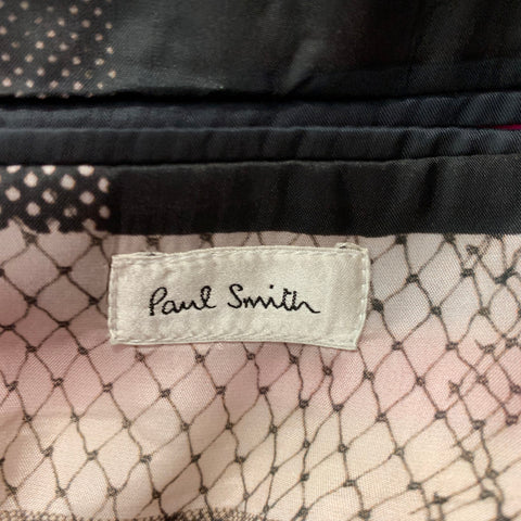 PAUL SMITH Size 42 Pink Solid Wool Silk Notch Lapel Sport Coat