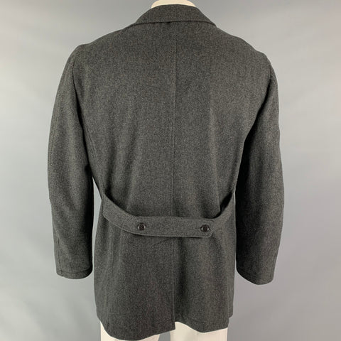 LORO PIANA Chest Size 42 Grey Cashmere Notch Lapel Sport Coat