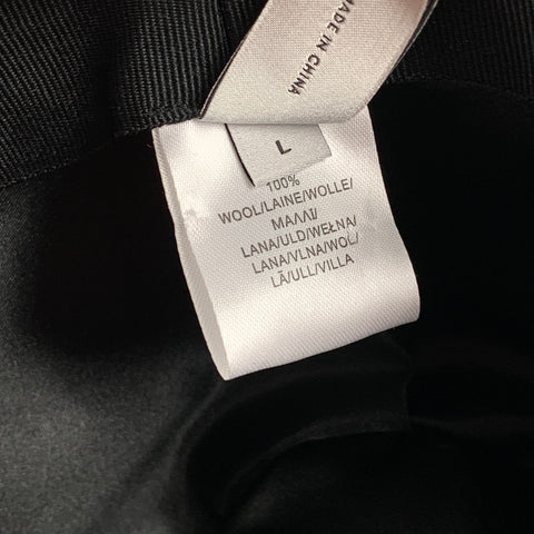 PAUL SMITH Size L Black Wool Hat