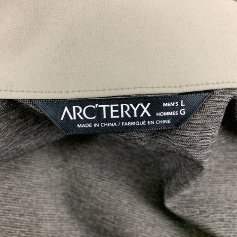 ARCTERYX Size L Moss Polyester Zip Up Jacket