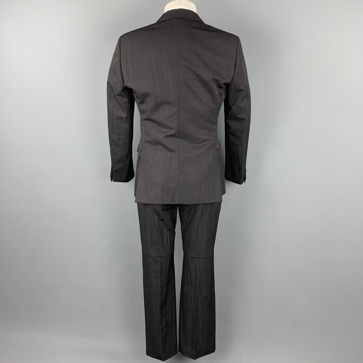 CALVIN KLEIN COLLECTION Taille 36 Costume en laine texturée noire / polyamide