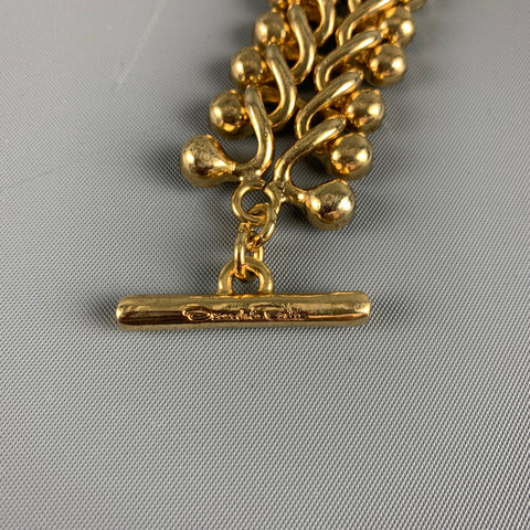 OSCAR DE LA RENTA Gold Metal Bracelet