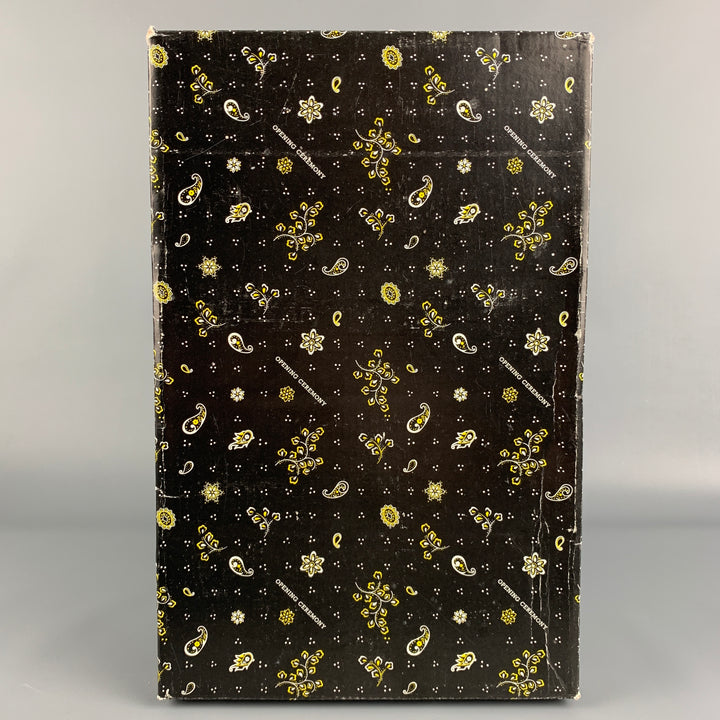 OPENING CEREMONY Size 11 Silver Metallic Leather Lace Up Boots