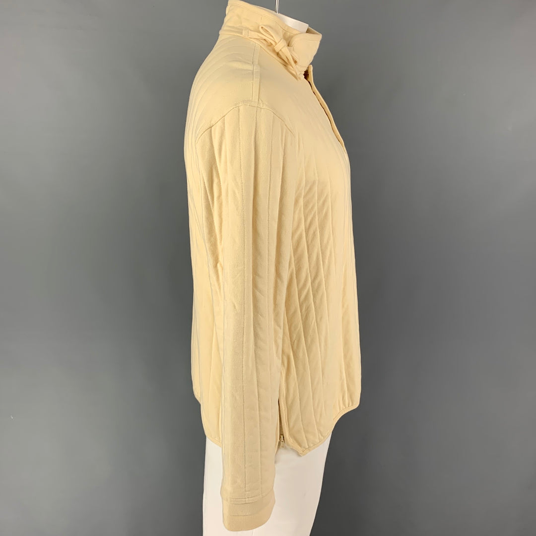 CRAIG GREEN x Björn Borg Size L Cream Cotton Blend Snaps Jacket