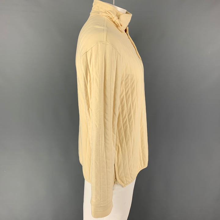 CRAIG GREEN x Björn Borg Size L Cream Cotton Blend Snaps Jacket