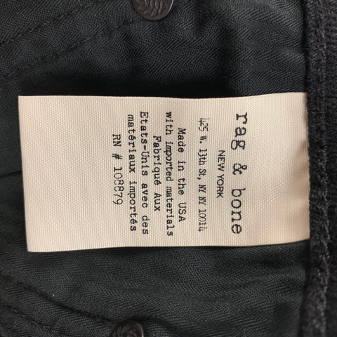 RAG &amp; BONE Taille 32 Jean noir en coton mélangé avec braguette boutonnée