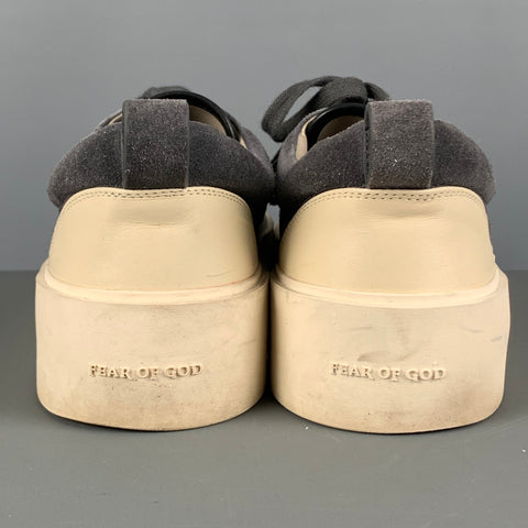FEAR OF GOD Baskets basses en daim gris taille 11