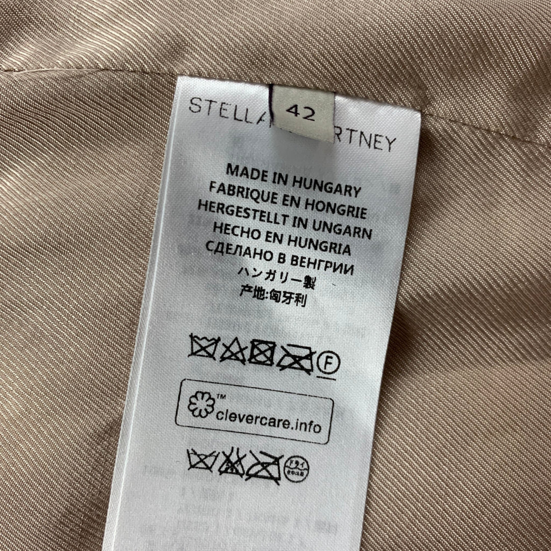 STELLA McCARTNEY Size M Grey Faux Fur Modacrylic Jacket