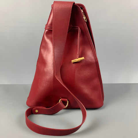 Bolso de hombro de piel sintética rojo LONGCHAMP