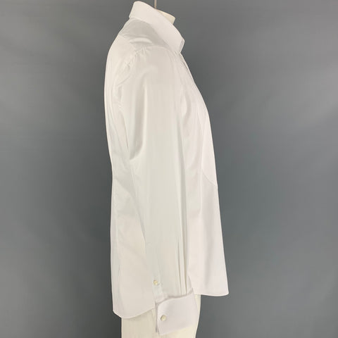 SUIT SUPPLY Chemise de smoking en coton blanc à manches longues, taille XL