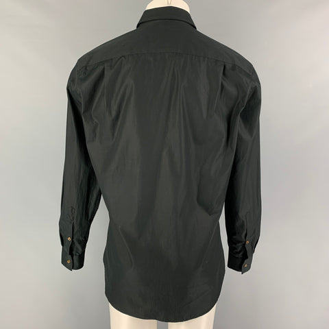 VIVIENNE WESTWOOD Size M Black Cotton Button Up Long Sleeve Shirt