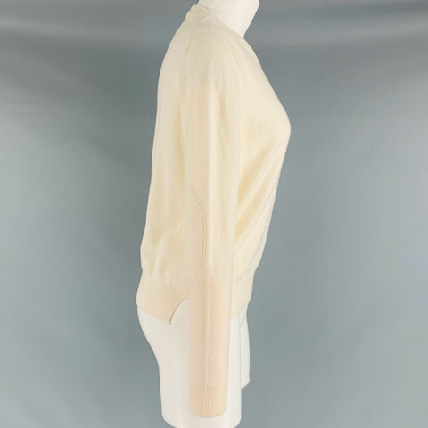 MAISON MARGIELA Size M Cream Crew-Neck Pullover