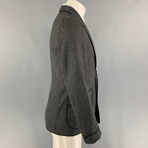 CAMOSHITA par UNITED ARROWS Taille 34 Manteau de sport à col châle gris chiné