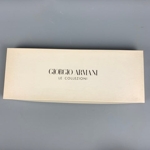 GIORGIO ARMANI Grey Blue Nailhead Silk Cummerbund Bow Tie Set