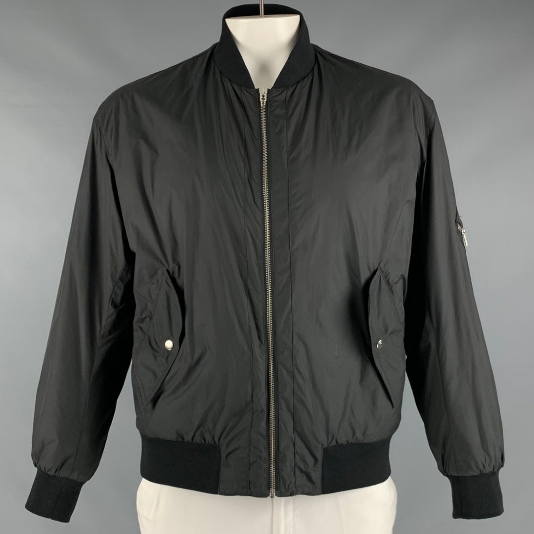 MCQ by ALEXANDER MCQUEEN Size L Black Orange Polyester Jacket