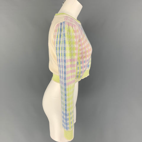 LOVE SHACK FANCY Size XS Multi-Color Nylon Blend Plaid Pullover