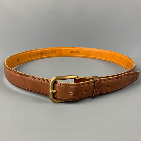ROBERT TALBOTT Size 38 Brown Leather Belt