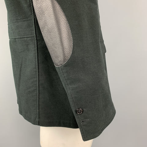 BELVEST Taille 42 Veste noire en coton/élasthanne avec poches plaquées à revers cranté