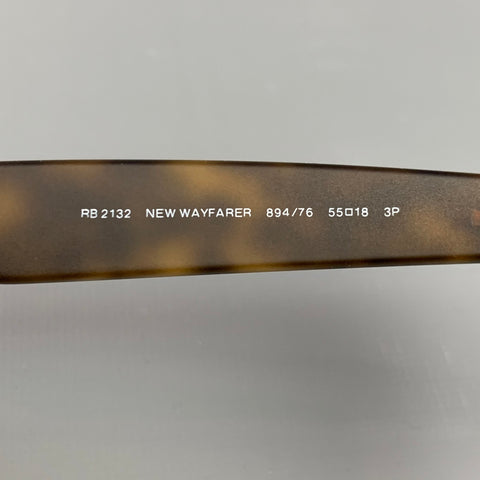 RAY-BAN Tortoise Shell Acetate Polarized New Wayfarer Sunglasses
