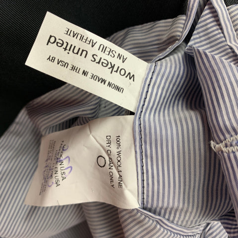 BAND OF OUTSIDERS Size 36 Black Wool Shawl Collar Sport Coat