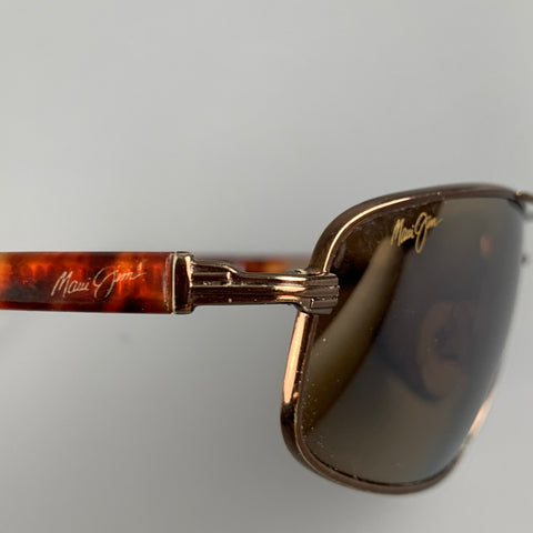 MAUI JIM Lunettes de soleil en métal écaille de tortue