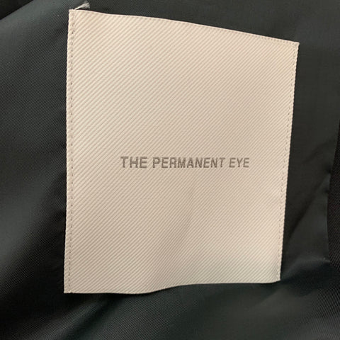 THE PERMANENT EYE Size 44 Black Wool Single Breasted Sport Coat