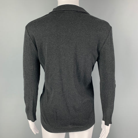 RALPH LAUREN Black Label Size M Grey Cotton Long Sleeve Casual Top