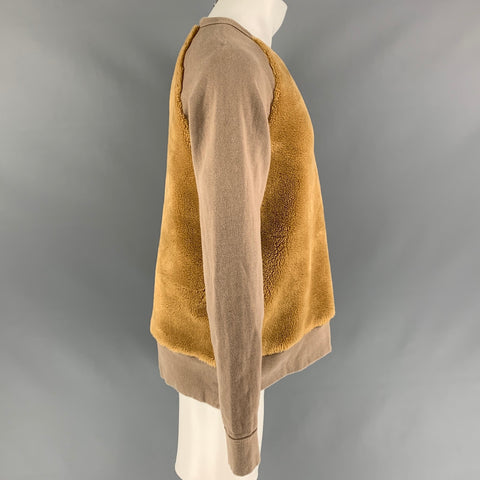 NONNATIVE Size M Beige Textured Cotton Blend Pullover