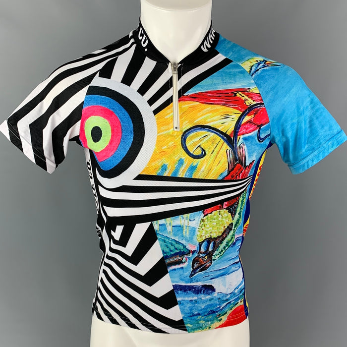 WALTER VAN BEIRENDONCK SS15 Size S Multi-Color Scooter Laforge Jersey Bike Top