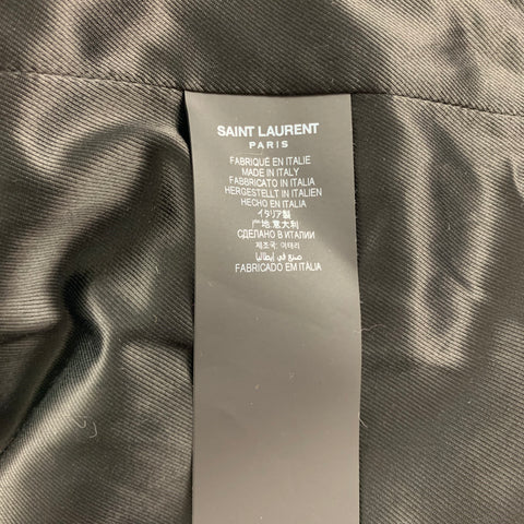SAINT LAURENT Fall 21 Size 2 Tan & Brown Shearling Leather Short Jacket
